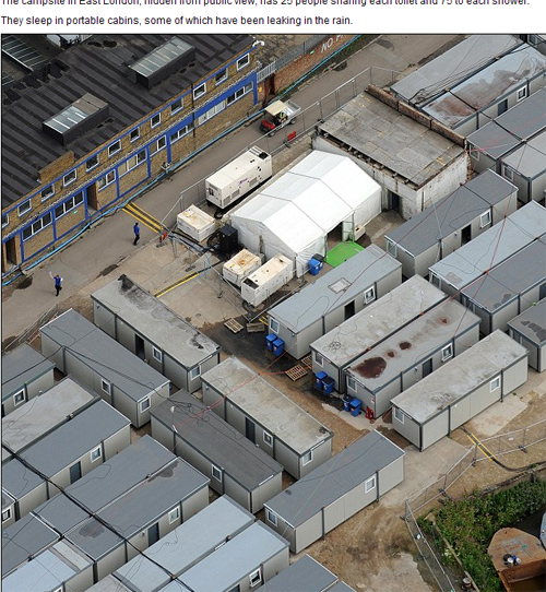 倫敦奧運會清潔工住所如貧民窟