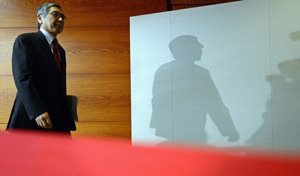 2013年4月4日，日本東京，日本央行行長(zhǎng)黑田東彥。