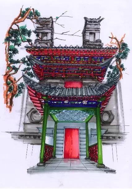 明艷的紅、生機(jī)的綠、深沉的藍(lán)、古樸的灰，足見(jiàn)博雅樓的獨(dú)特韻味。