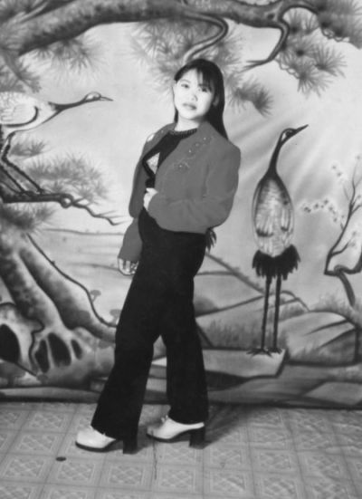 　錢家保存的錢仁鳳年輕時的照片。