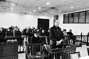 顏承魯庭審現(xiàn)場(chǎng)。資料照片