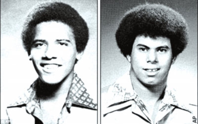 奧巴馬（左）與卡庫嘎瓦（右）高中紀(jì)念冊(cè)中的照片，當(dāng)時(shí)他們非常要好。