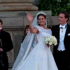 瑞典公主舉行馬車(chē)婚禮