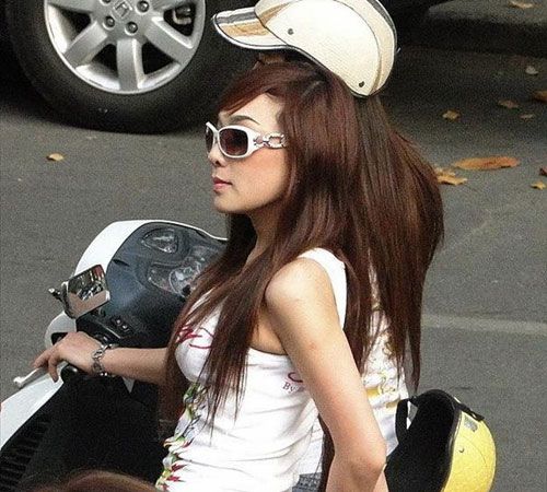 越南女孩的現(xiàn)代生活。