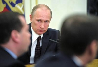 ▲3月21日，在俄羅斯首都莫斯科克里姆林宮，俄羅斯總統(tǒng)普京出席聯(lián)邦安全委員會(huì)會(huì)議。