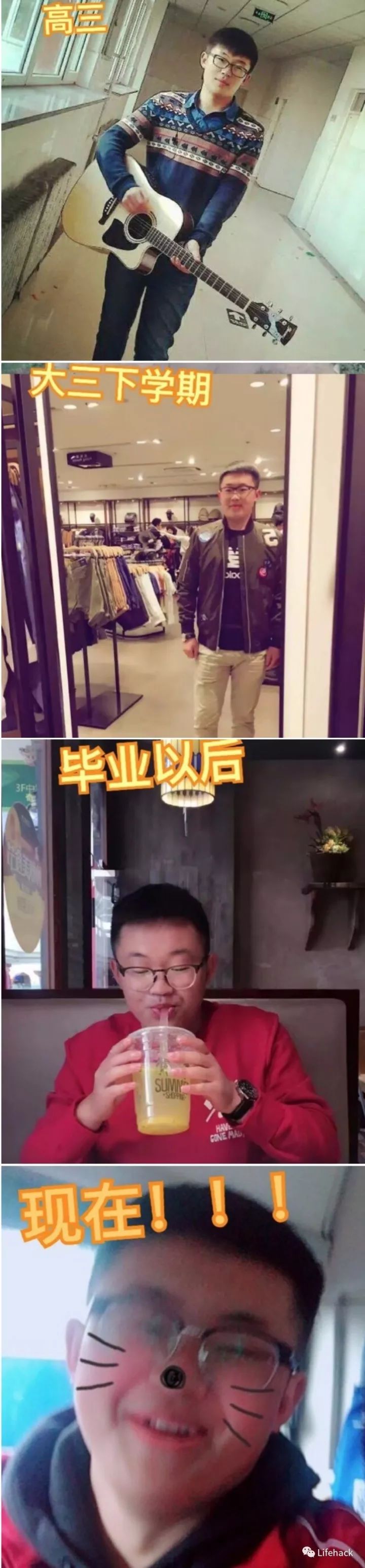 長胖20斤，臉型怎么變？這些例子看完扎心了！