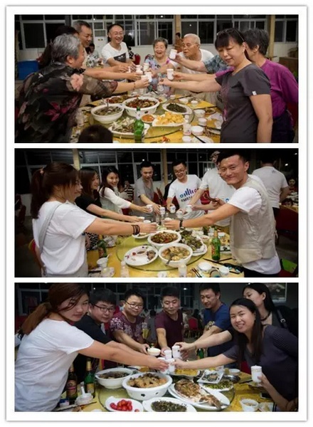 看我們的飯菜豐盛嗎？