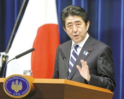  日本首相安倍晉三。