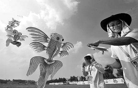 7月30日，第七屆全國農(nóng)運會首項賽事——風(fēng)箏比賽在南召縣開賽