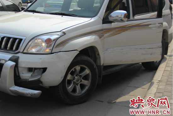 涉嫌酒駕的肇事車輛。