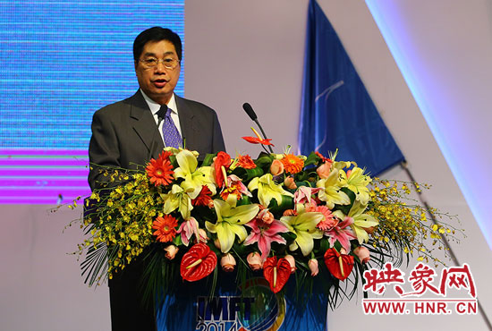 聯(lián)合國世界旅游組執(zhí)行主任祝善忠演講。