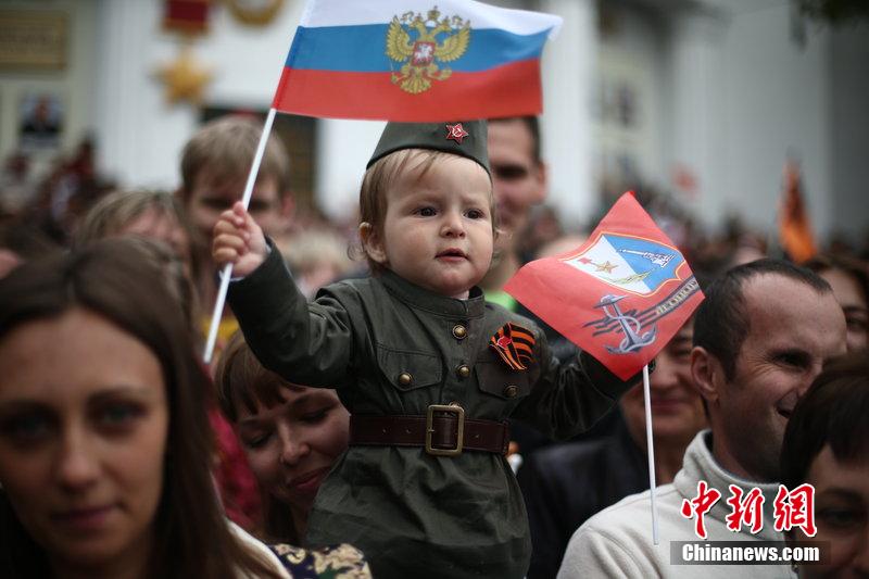 克里米亞塞瓦斯托波爾慶祝衛(wèi)國戰(zhàn)爭(zhēng)勝利69周年