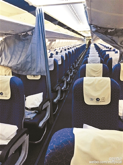 年關(guān)將近，很多人回家的票還沒有著落，而昨日凌晨，一架從武漢飛往廣州的航班上只有一名女乘客，偌大的客機(jī)成了一個人的專機(jī)。