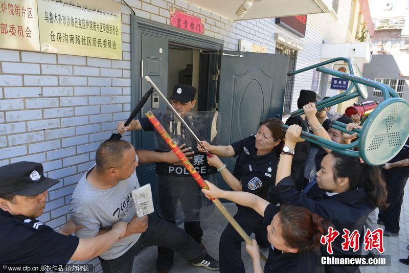 烏魯木齊防恐演練