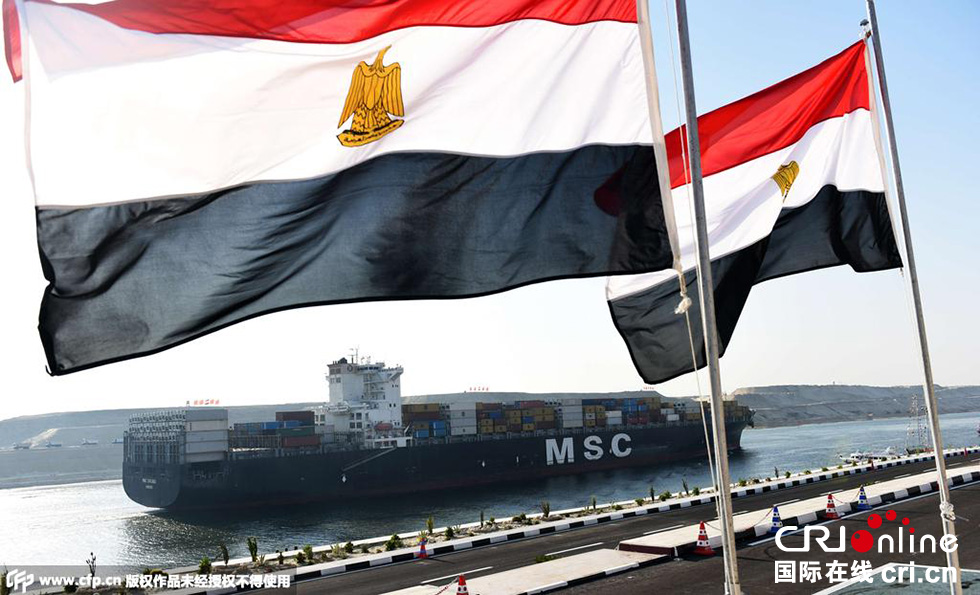 埃及伊斯梅利亞，埃及為新蘇伊士運(yùn)河的開通舉行盛大的慶祝儀式。 圖片來源:CFP