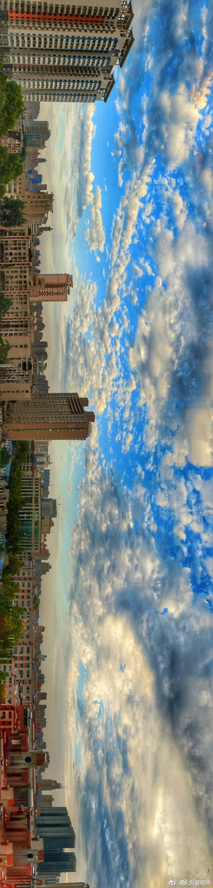 又被鄭州的藍天刷屏！隨便一拍就是手機壁紙