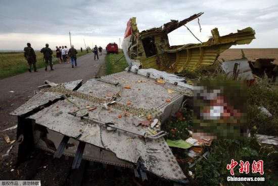 資料圖：圖為馬航MH17航班墜毀現場。