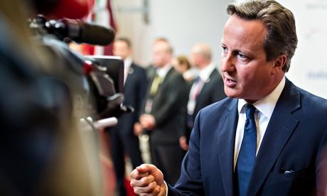 　資料圖：英國首相卡梅倫。