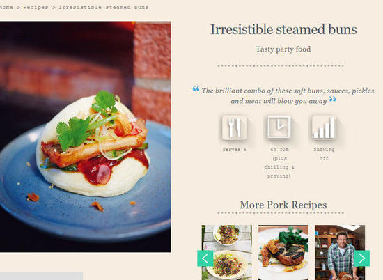 英國(guó)名廚奧利弗惹議，將臺(tái)灣刈包說(shuō)成韓國(guó)街頭小吃，引發(fā)網(wǎng)友紛紛在下面留言抗議。（圖／翻攝自jamieoliver.com）