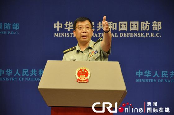 中國(guó)國(guó)防部新聞發(fā)言人耿雁生。馬里
