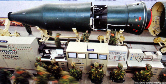 資料圖：中國東風-31戰(zhàn)略導(dǎo)彈戰(zhàn)斗部。