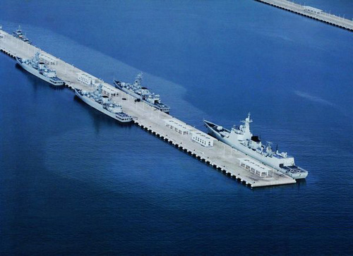 資料圖：三亞軍港。