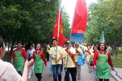 信息廣播“萬名老人健步走”活動